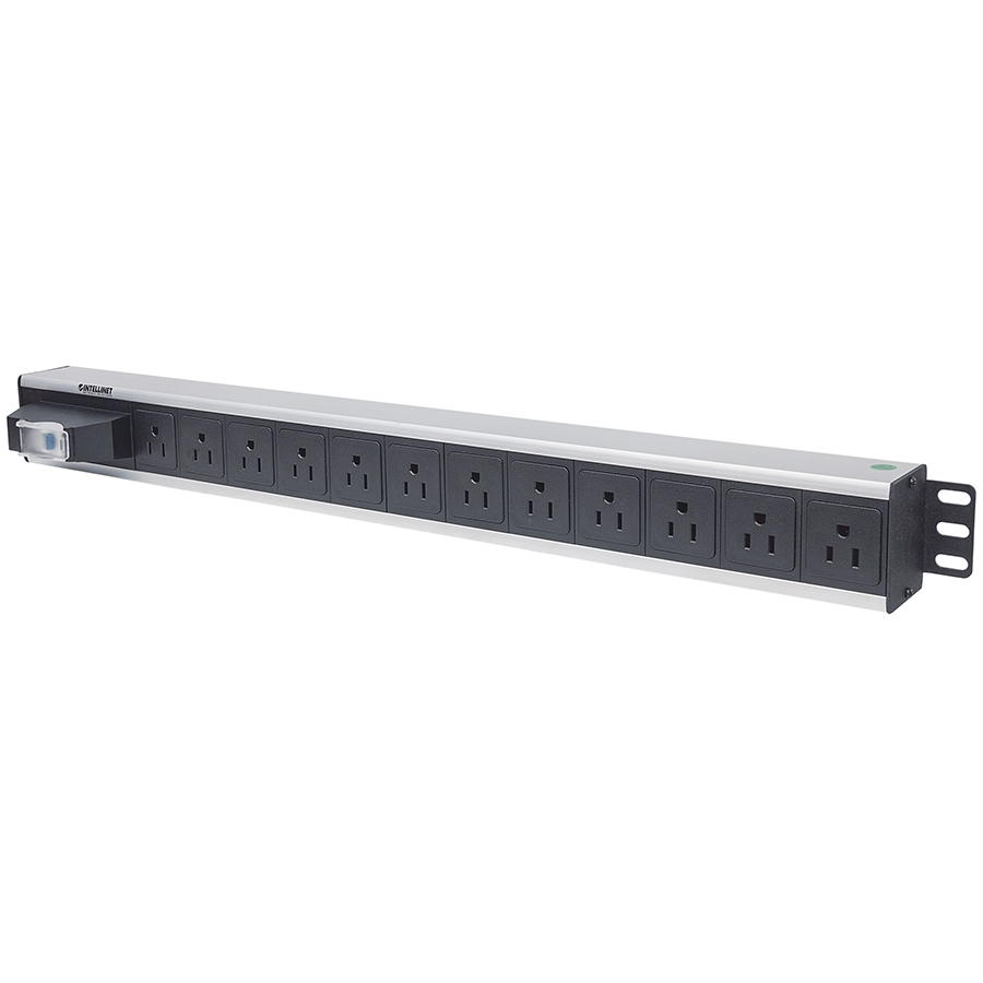 BARRA PDU,INTELLINET,713955, 12 CONT. GAB/RACK, VERTICAL, CONTRA CORTO CIRCUITO AC-6514 - INTELLINET