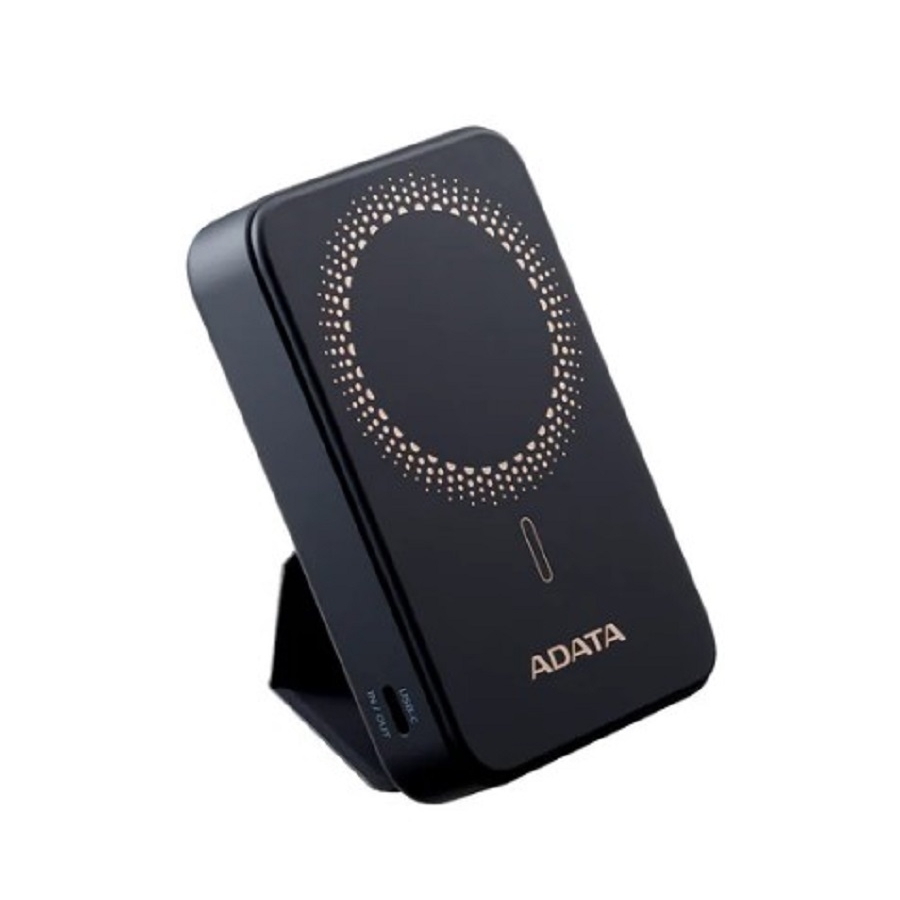 BATERIA DE RESPALDO ADATA POWER BANK MAGNÉTICO R050 5000 MAH USB -C CARGA INALÁMBRICA COLOR NEGRO (PR050-11BK) AC-11957 - ADATA