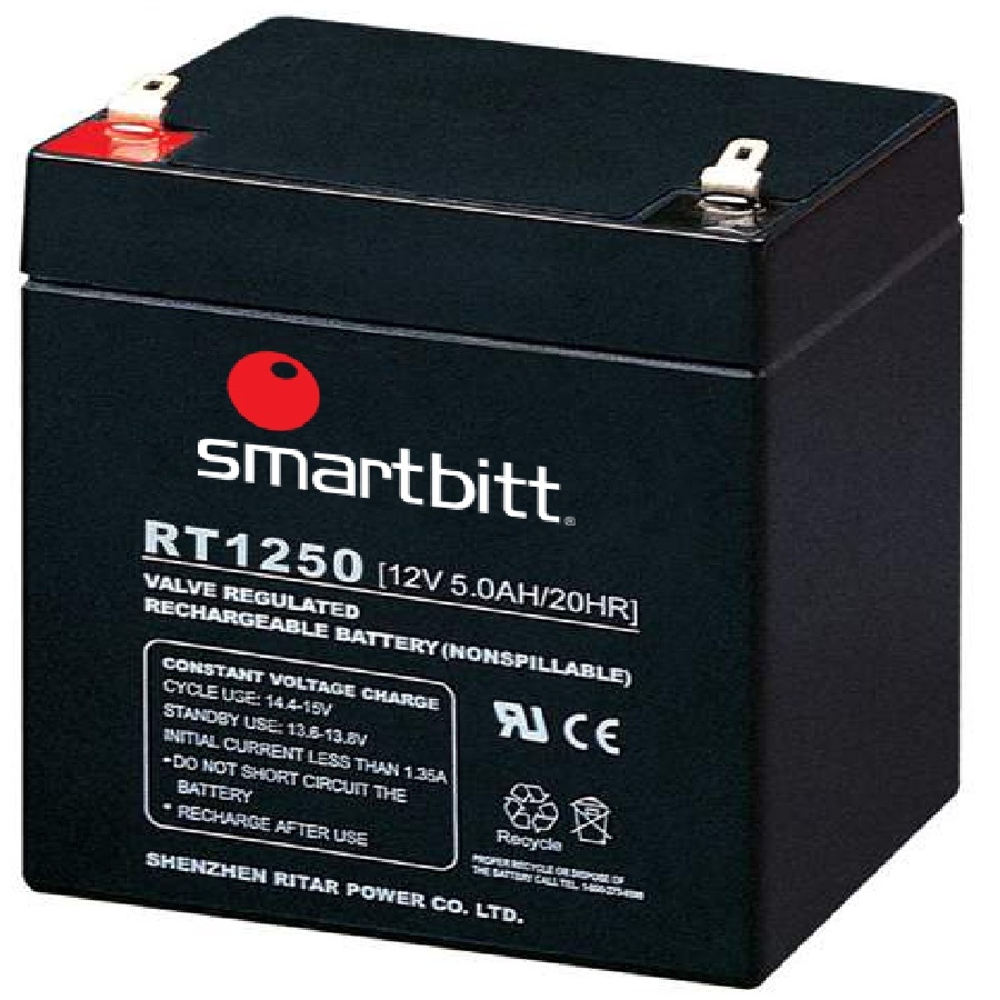 BATERIA SMARTBITT 12V/5 AH COMPATIBLE CON SBNB500, SBNB600 Y SBNB800 FR-1458 - SMARTBITT