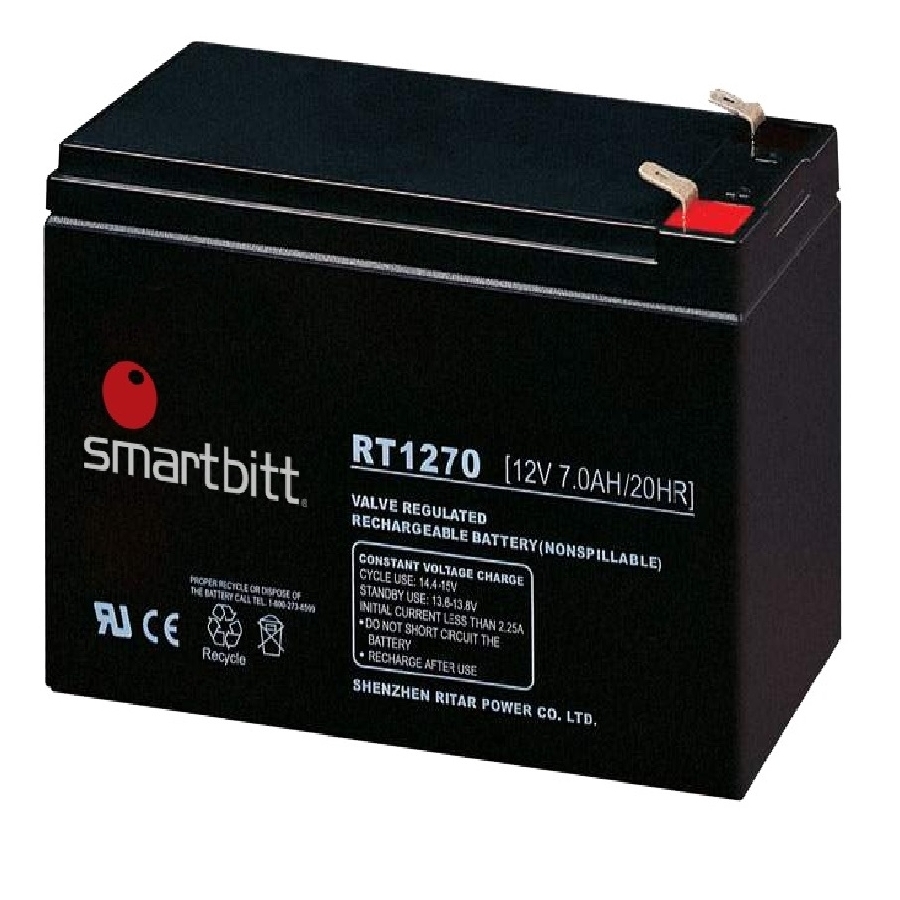 BATERIA SMARTBITT BATERIA 12V/7AH COMPATIBLE CON SBNB750, SBNB1200, SBNB1800, SBNB1200SI, SBNB2200PROII Y SBNB3200PROII FR-1445 - SMARTBITT