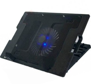 Base Enfriadora, luz led, 5 ángulos ajustables, 9 a 17 Pulgadas, Negro, BROBOTIX 917140 - BROBOTIX