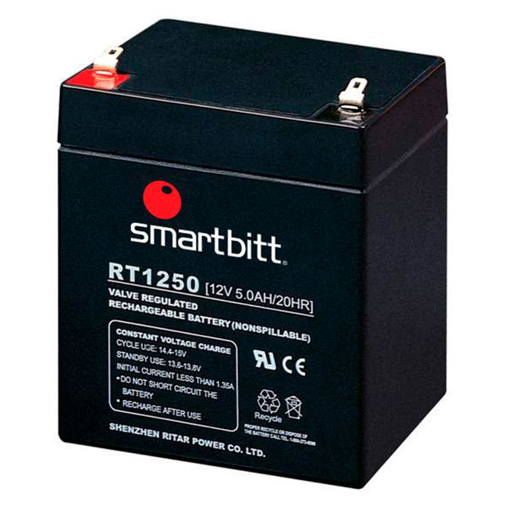 Batería de Reemplazo SMARTBITT SBBA12-5, Negro, 12 V, 5 Año(s), 5 AH, Plomo-ácido BATBIT060 - SMARTBITT