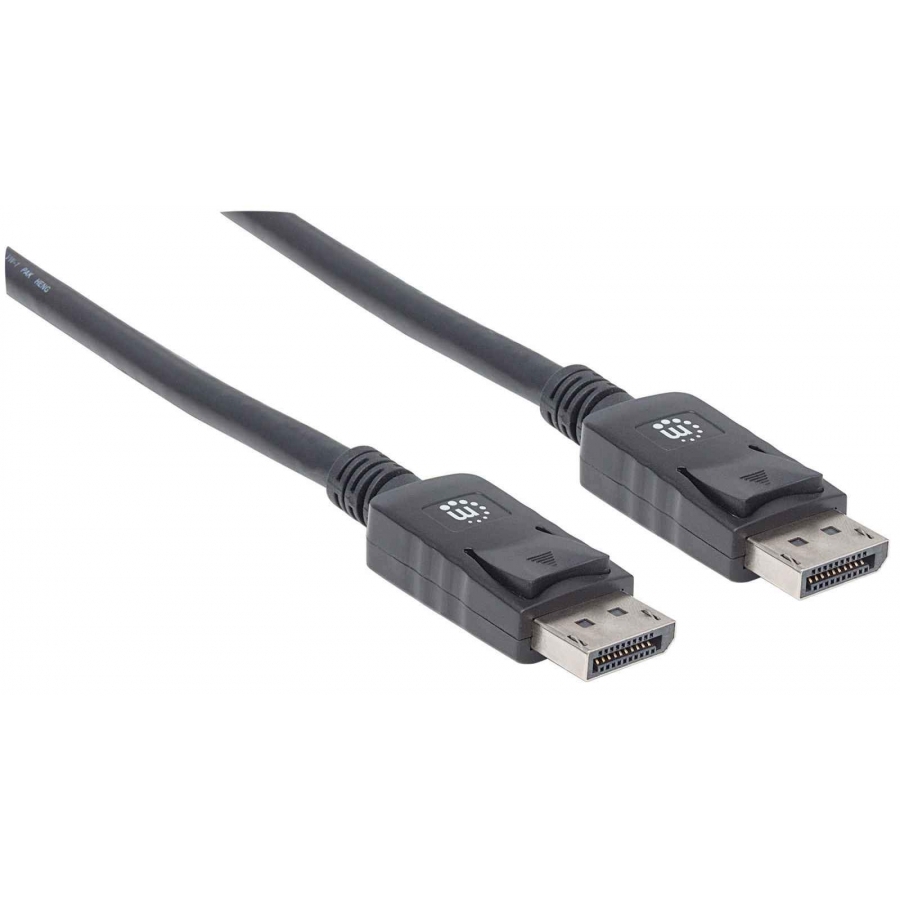 CABLE DISPLAYPORT,MANHATTAN,306935, V1.2 M-M 1.0M NEGRO 4K60HZ CB-1370 - MANHATTAN