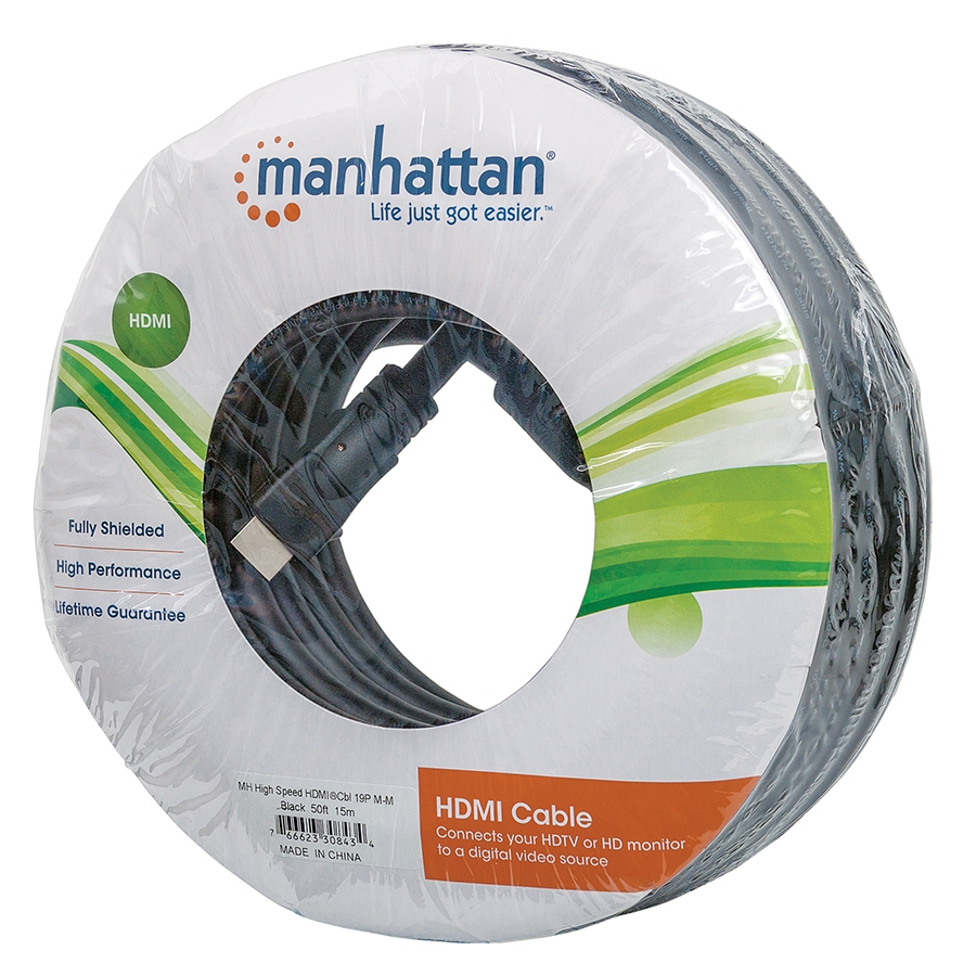 CABLE HDMI,MANHATTAN,308434, 1.3 M-M 15.0M BOLSA CB-233 - MANHATTAN