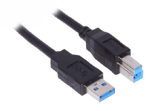 CABLE USB BROBOTIX V3.0 A-B 1.8MTS, USB 3.0, USB 3.0, Macho/Macho, 1,8 m, Negro - BROBOTIX