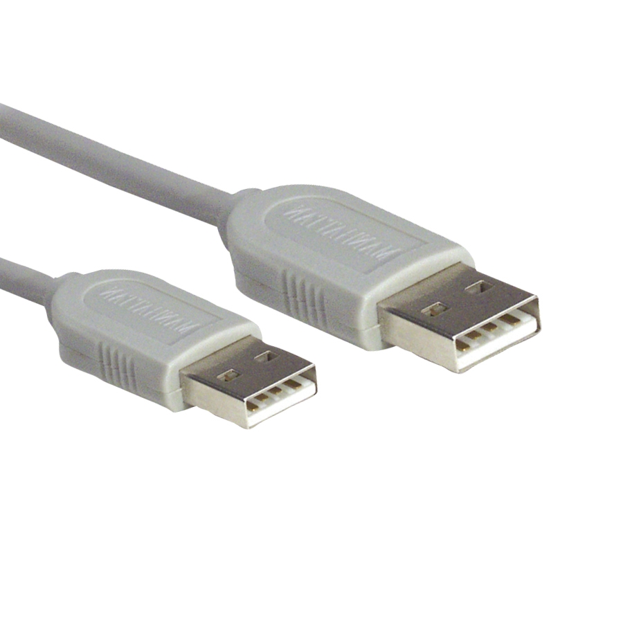 CABLE USB,MANHATTAN,317887, A-A 1.8M, GRIS CB-239 - MANHATTAN