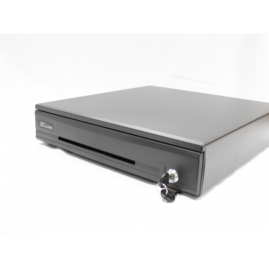 CAJON DE DINERO EC LINE ELEGANCE EC-CD-100M-II-G, NEGRO, COMPARTIMIENTOS 5 BILLETES – 7 MONEDAS CAJ-2 - EC-LINE