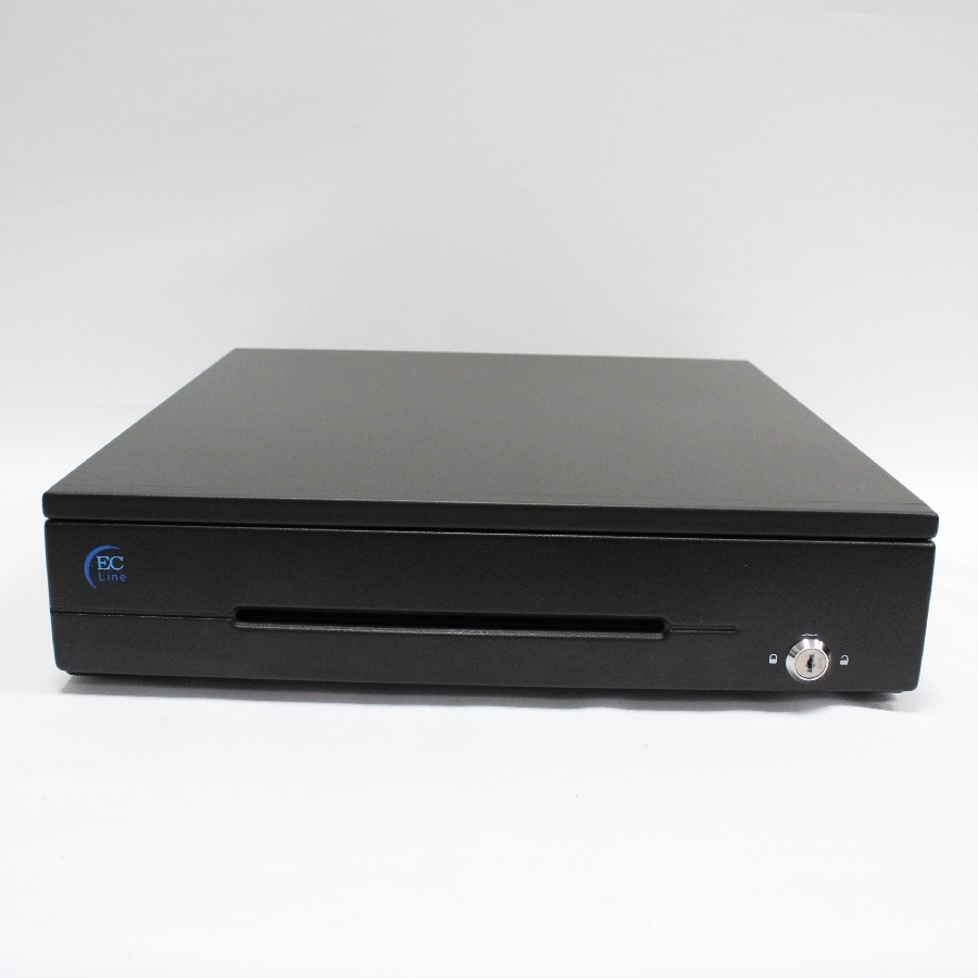 CAJON DE DINERO EC LINE HEAVY DUTY METALICO EC-CD-200M, NEGRO, COMPARTIMENTOS 5 BILLETES – 7 MONEDAS AJUSTABLE CAJ-13 - EC-LINE