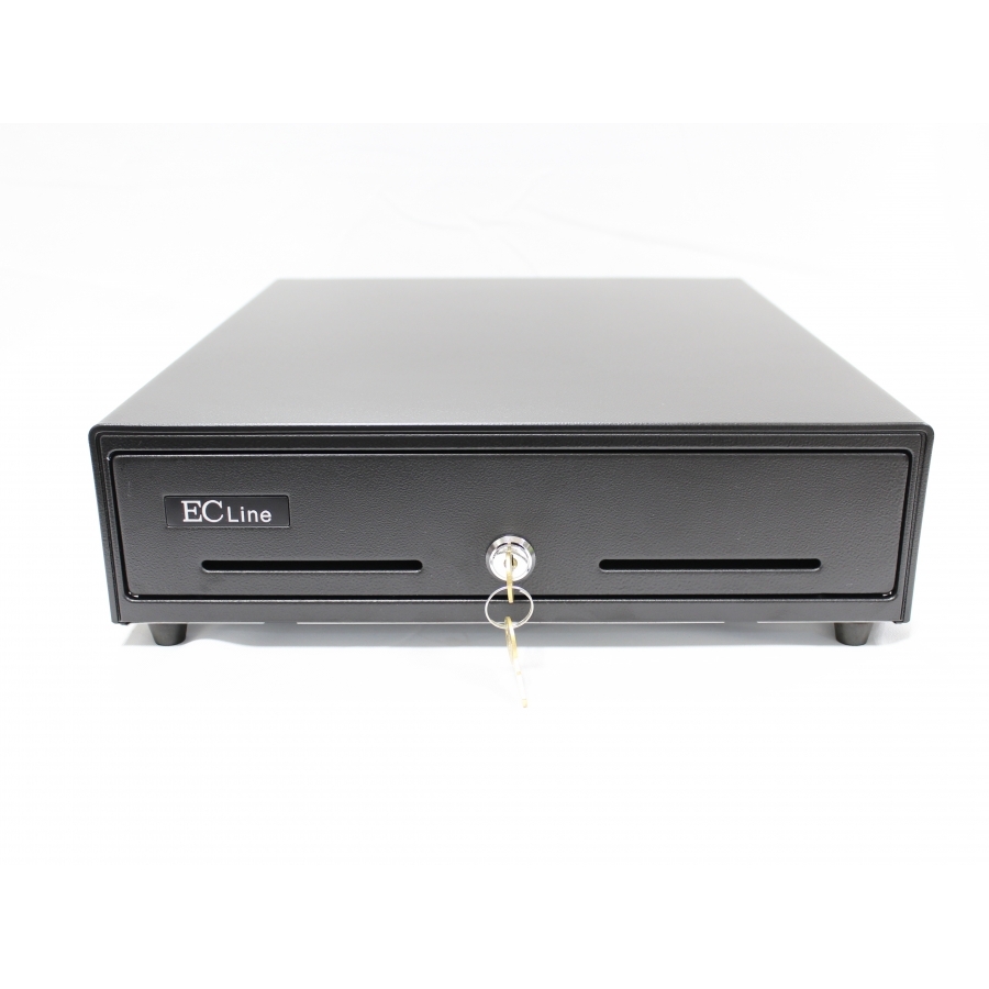 CAJON DE DINERO EC LINE JUNIOR EC-G5100-II, NEGRO, COMPARTIMENTOS 4 BILLETES – 8 MONEDAS CAJ-27 - EC-LINE