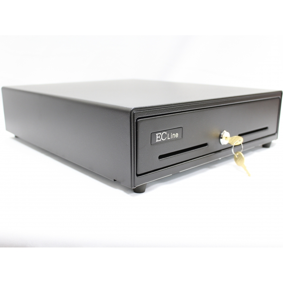 CAJON DE DINERO EC LINE JUNIOR EC-G5100-II, NEGRO, COMPARTIMENTOS 4 BILLETES – 8 MONEDAS CAJ-27 - EC-LINE