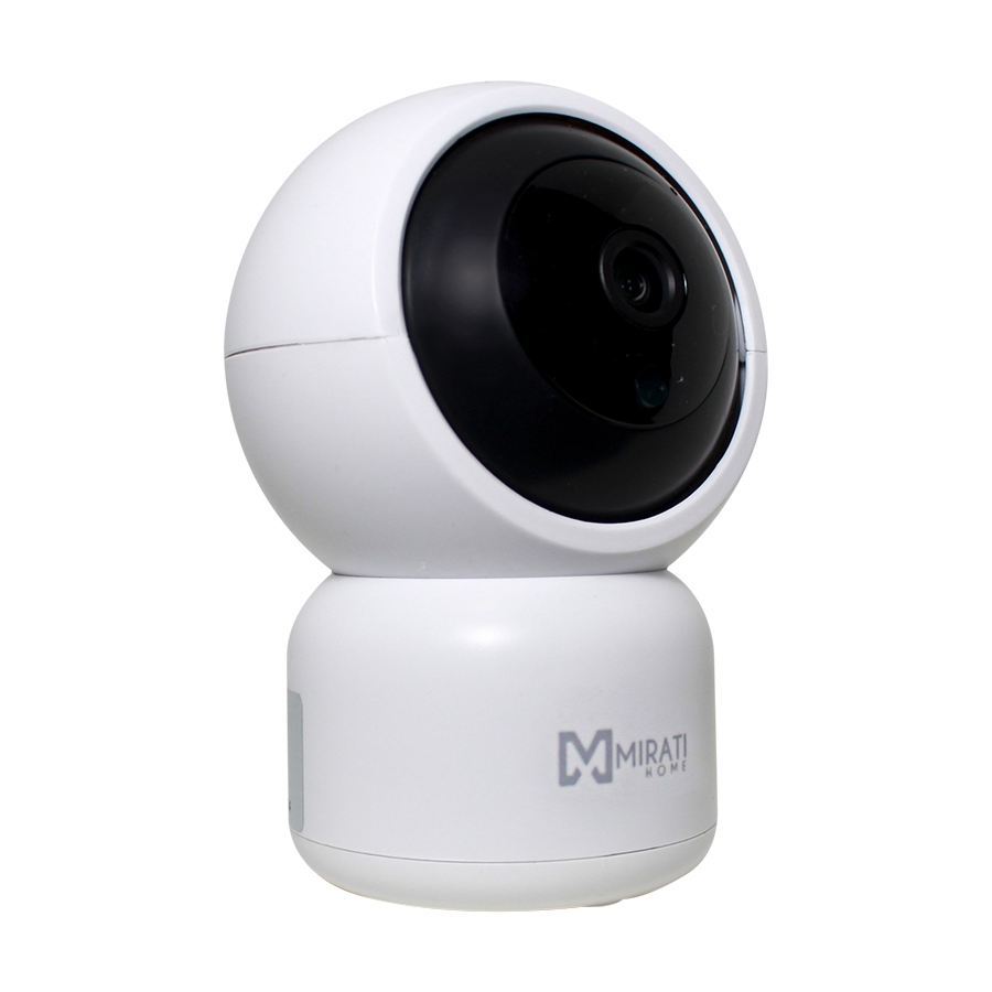 CAMARA MIRATI IP INALAMBRICA 2MP/ WIFI / PTZ PAN-TILT /1080P FULL HD / LENTE 3.6MM / P2P / AUDIO 2 VIAS / VISION NOCTURNA / ALMACENAMIENTO MICRO SD / SMART HOME CV-1276 - MIRATI