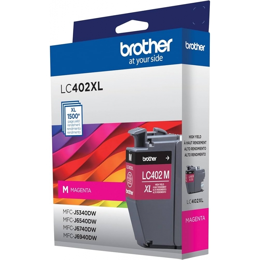 CARTUCHO BROTHER LC402XLM MAGENTA, RENDIMIENTO 1500 PAGINAS CN-4630 - BROTHER