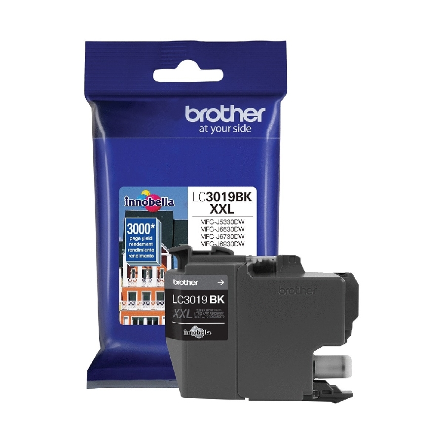 CARTUCHO DE TINTA NEGRO BROTHER LC3019BK DE ALTO RENDIMIENTO 3,000 PAGINAS AL 5 POR CIENTO DE COBERTURA CN-3127 - BROTHER