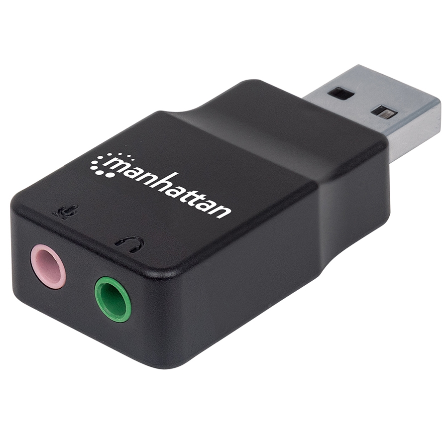 CONVERTIDOR USB,MANHATTAN,152754, 2.0 A TARJETA SONIDO 2.1 AC-6582 - MANHATTAN