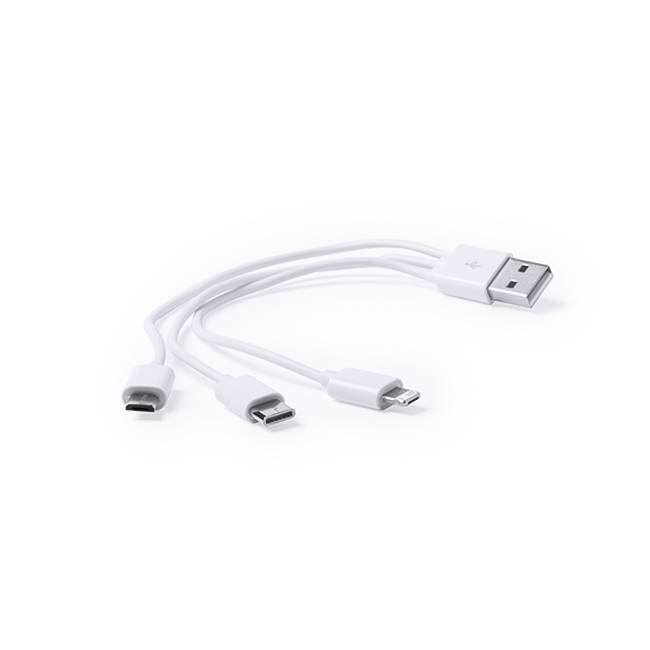 Cable 3 en 1 . 1 metro de largo . Con entrada USB A, USB C y MICRO USB DB-G-3.1 CABDBU010 - DBUGG