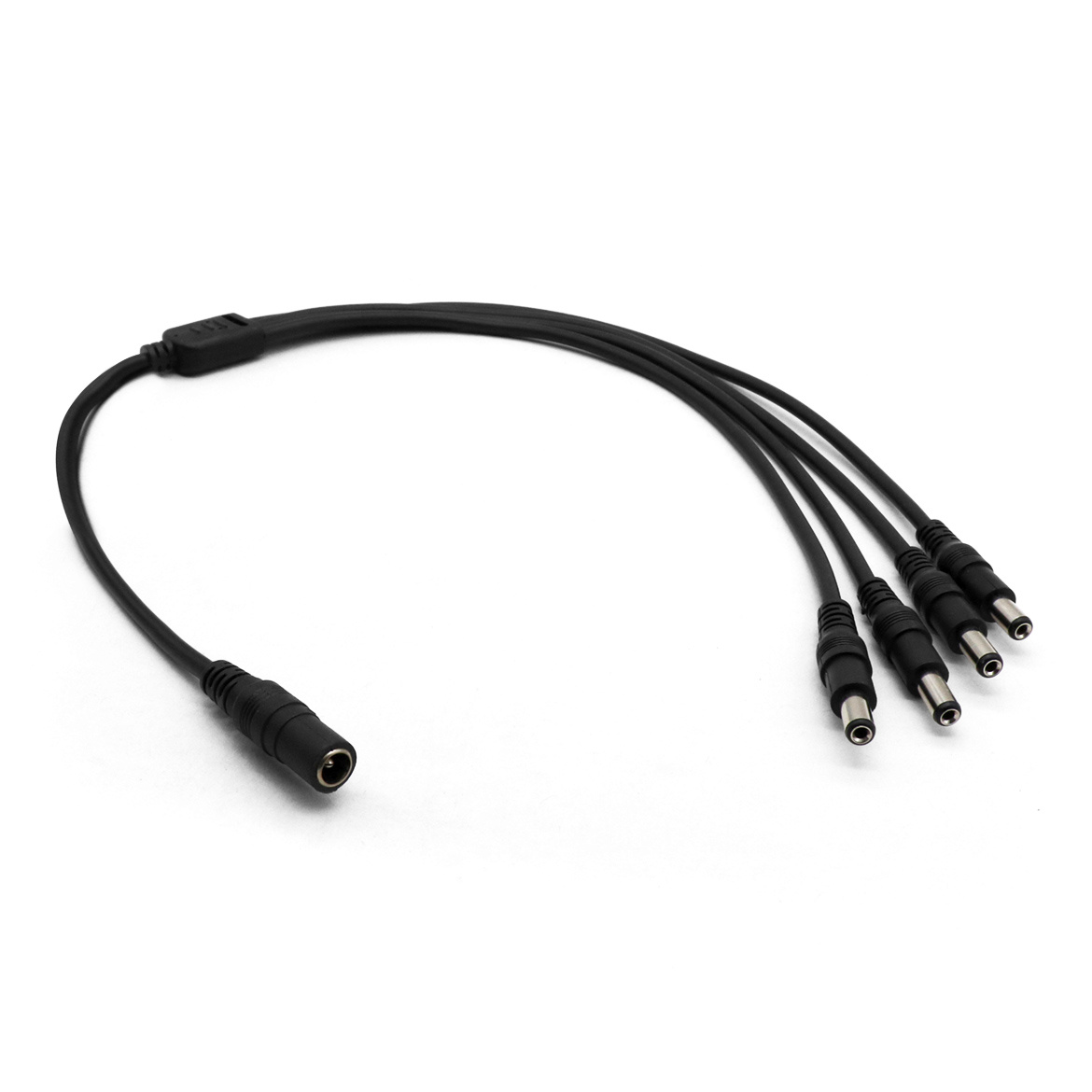 Cable CCTV Divisor de Fuente de Poder  BROBOTIX 764762 , 50 cms, Negro - BROBOTIX