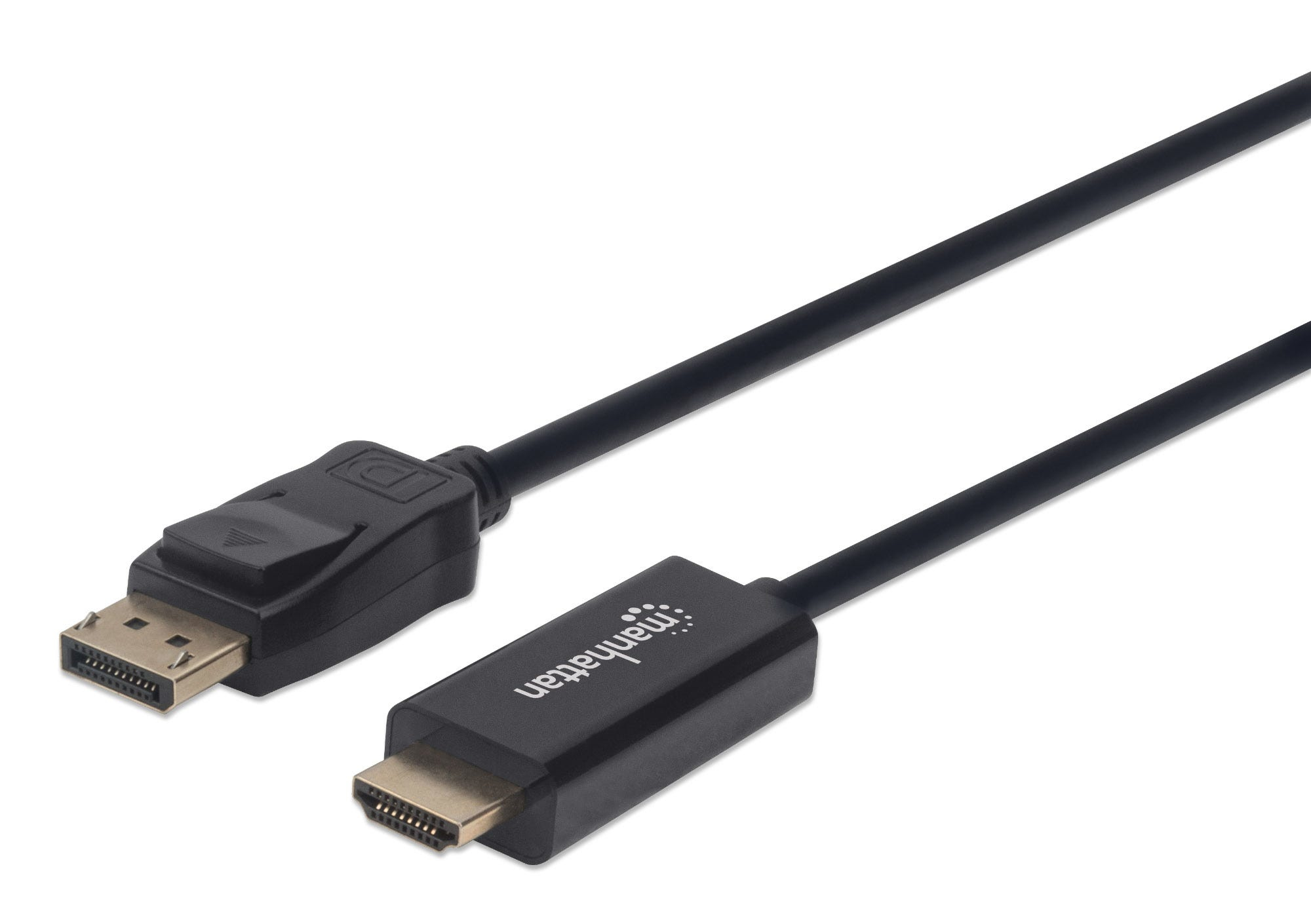 152662 Cable DisplayPort Macho a HDMI Macho, 1 m, negro resoluciones de video Full-HD hasta 1080p a 60Hz - MANHATTAN