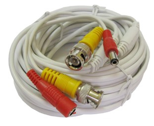 Cable siamés coaxial Pre-ensamblado de 20 metros de largo, incluye conectores de video y energía - PROVISION-ISR