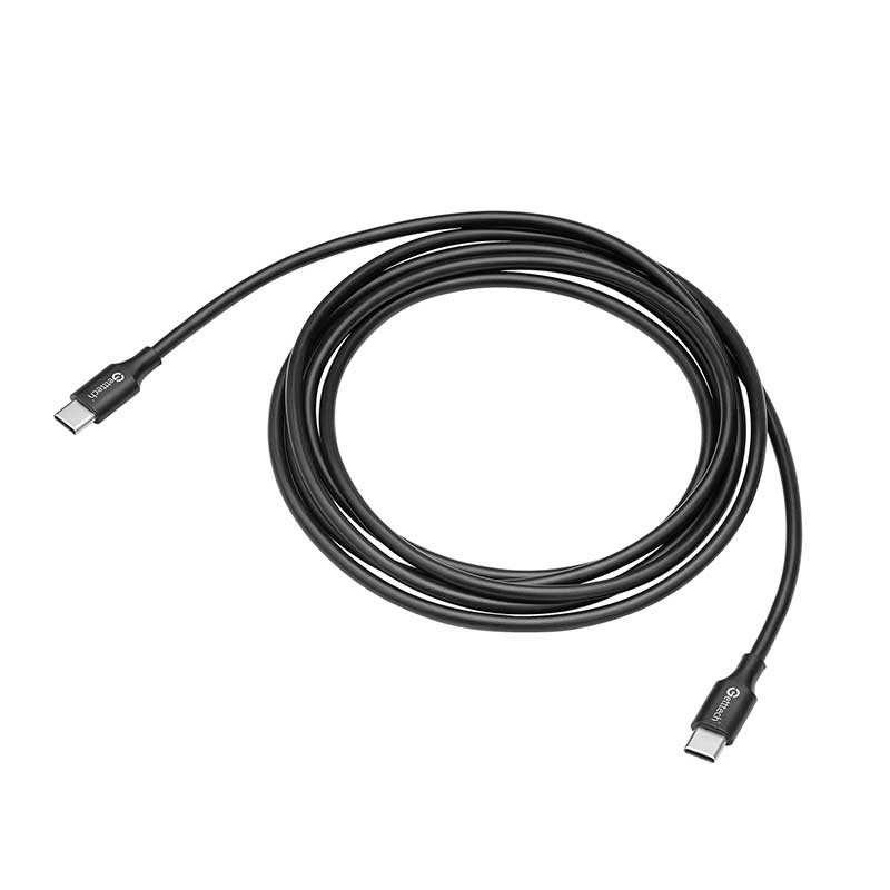 GETTTECH CABLE USB C A USB C VELOCIDAD DE TRANSFERENCIA RAPIDA, 2 METROS, COMPATIBLE CON DIFERENTES DISPOSITIVOS, COLOR NEGRO MOD. GCU-UCQC-01 - GETTTECH