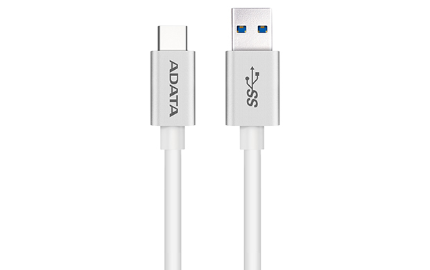 Cable USB Tipo C ADATA ACA3AL-100CM-CSV, USB A, USB C, 1 m, Color blanco - ADATA