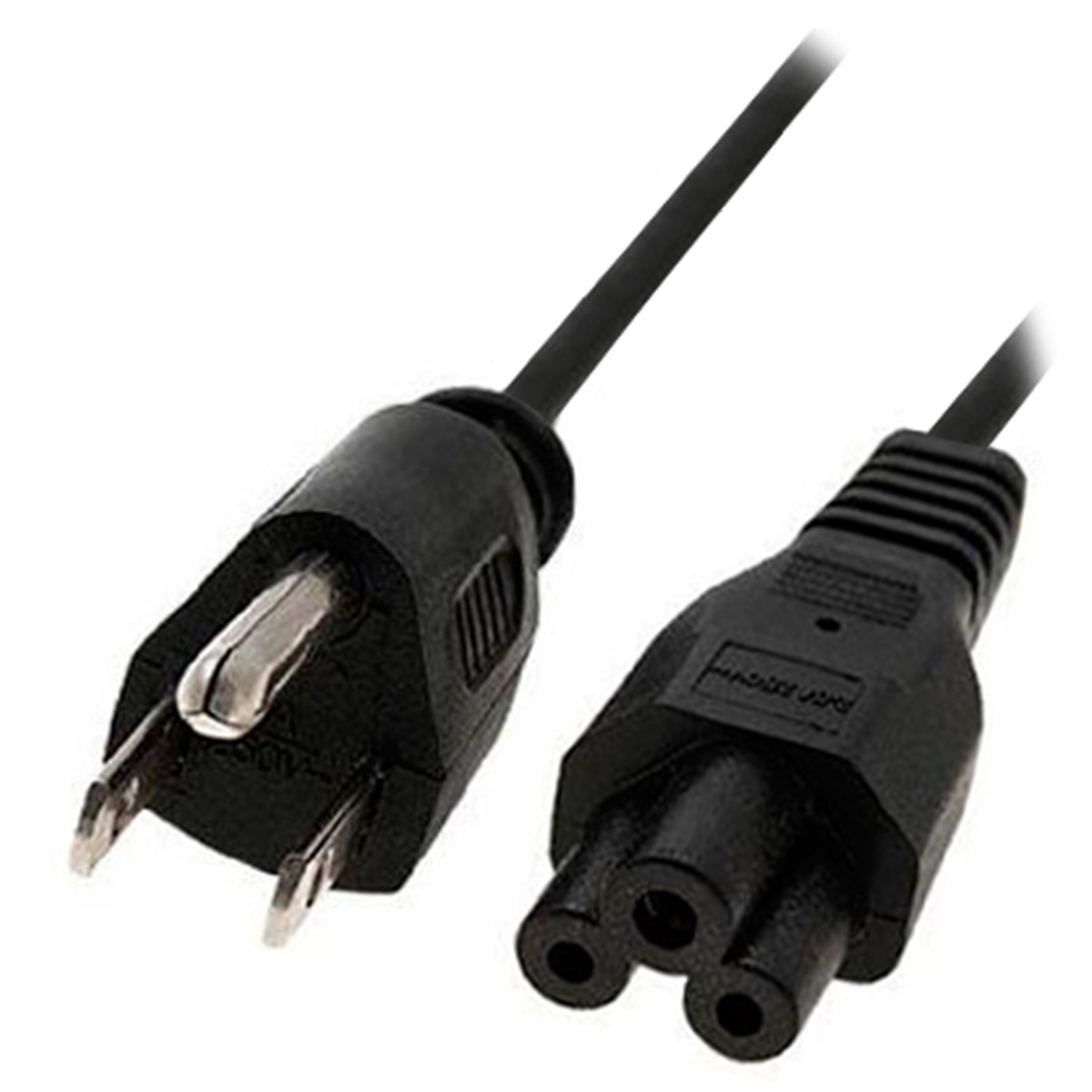 CABLE CORRIENTE PARA LAP TOP (TRIPLE), 1.8 m Color Negro, BROBOTIX 076889 - BROBOTIX