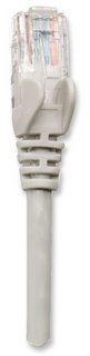 Cable de Red INTELLINET 319867 Cat5e, 7,5 m, RJ-45, RJ-45, Macho/Macho, Gris - INTELLINET