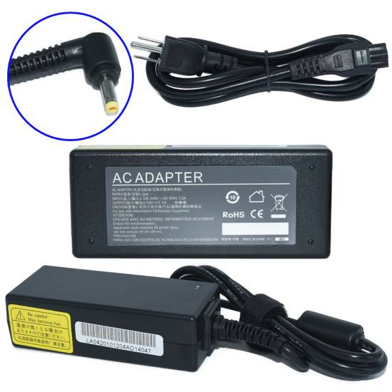 Cargador / Adaptador para Laptop GENERICO AC-HP-Mini de 40W 19V-2.1A (4.0*1.7) - GENERICO