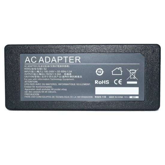 Cargador / Adaptador para Laptop AC-Dell GENERICO de 65W 19.5V 3.34A (7.4*5.0) - GENERICO
