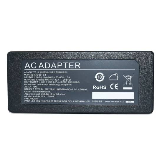 Cargador / Adaptador para Laptop AC-Toshiba GENERICO de 65W 19V-3.42A  (5.5*2.5) - GENERICO