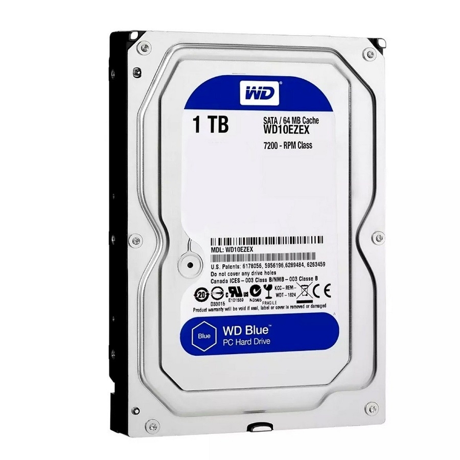 DISCO DURO INTERNO WD BLUE 1TB 3.5 ESCRITORIO SATA3 6GB S 64MB 7200RPM WINDOWS WD10EZEX HD-528 - WD - WESTERN DIGITAL