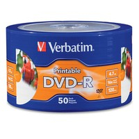 Disco DVD-R VERBATIM DVD-R, DVD-R, 50, 120 min CDRWCB1485 - VERBATIM