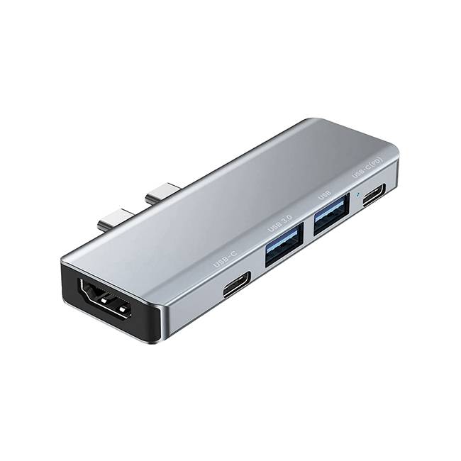 DockStation 5 EN 1 UBP UB52 Hub Adaptador Urban Balance con 5 entradas. Entradas HDMI, USB A y tipo C. Carga máxima PD de 100W. Especial para MACBOOK / APP ACCUBA230 - URBAN BALANCE