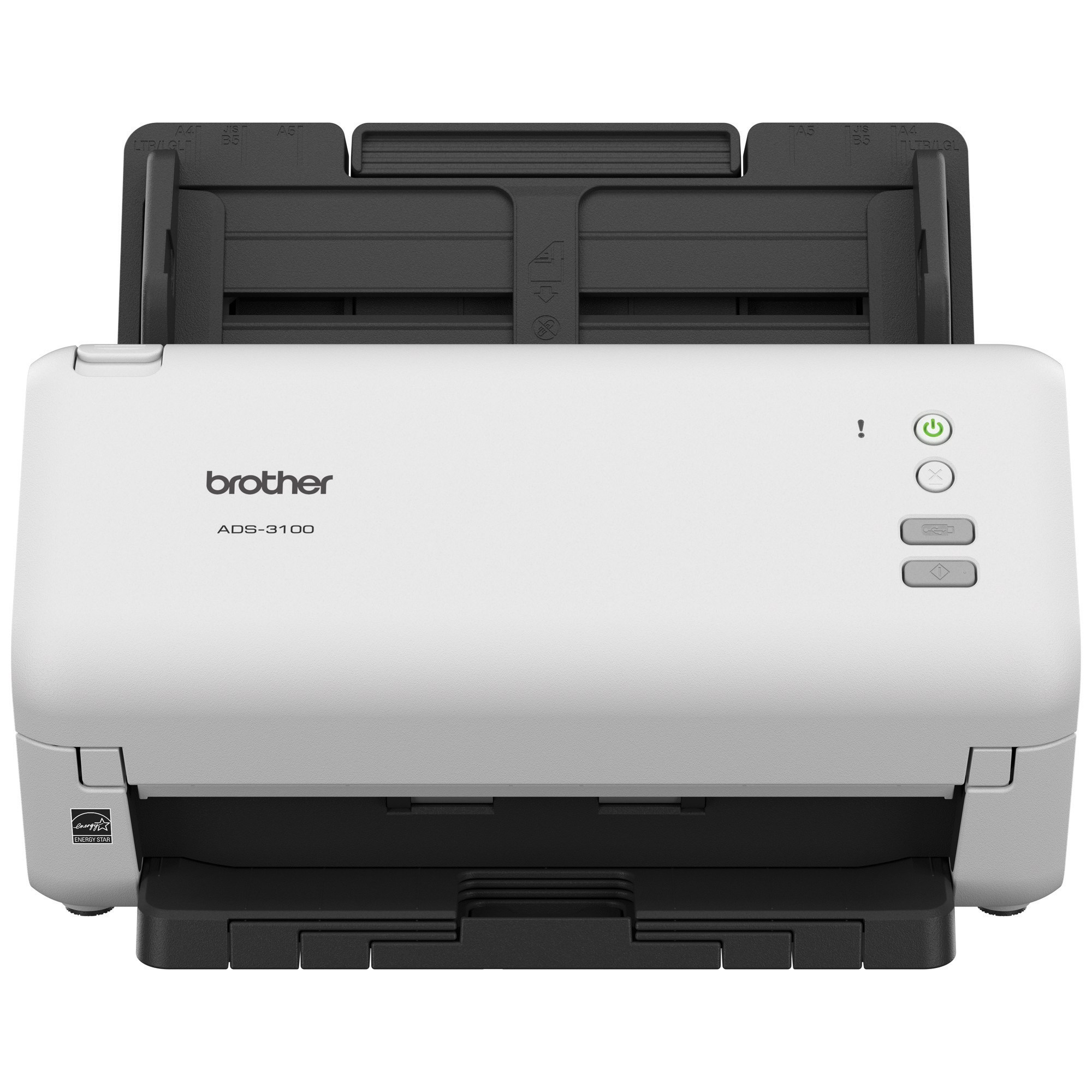 Escáner de escritorio Brother Valor ADS3100, Dúplex, 40 ppm/80 ipm, USB 3.0, ADF hasta 60 hojas, escanea hasta 6,000 hojas diarias SCABRT230 - BROTHER