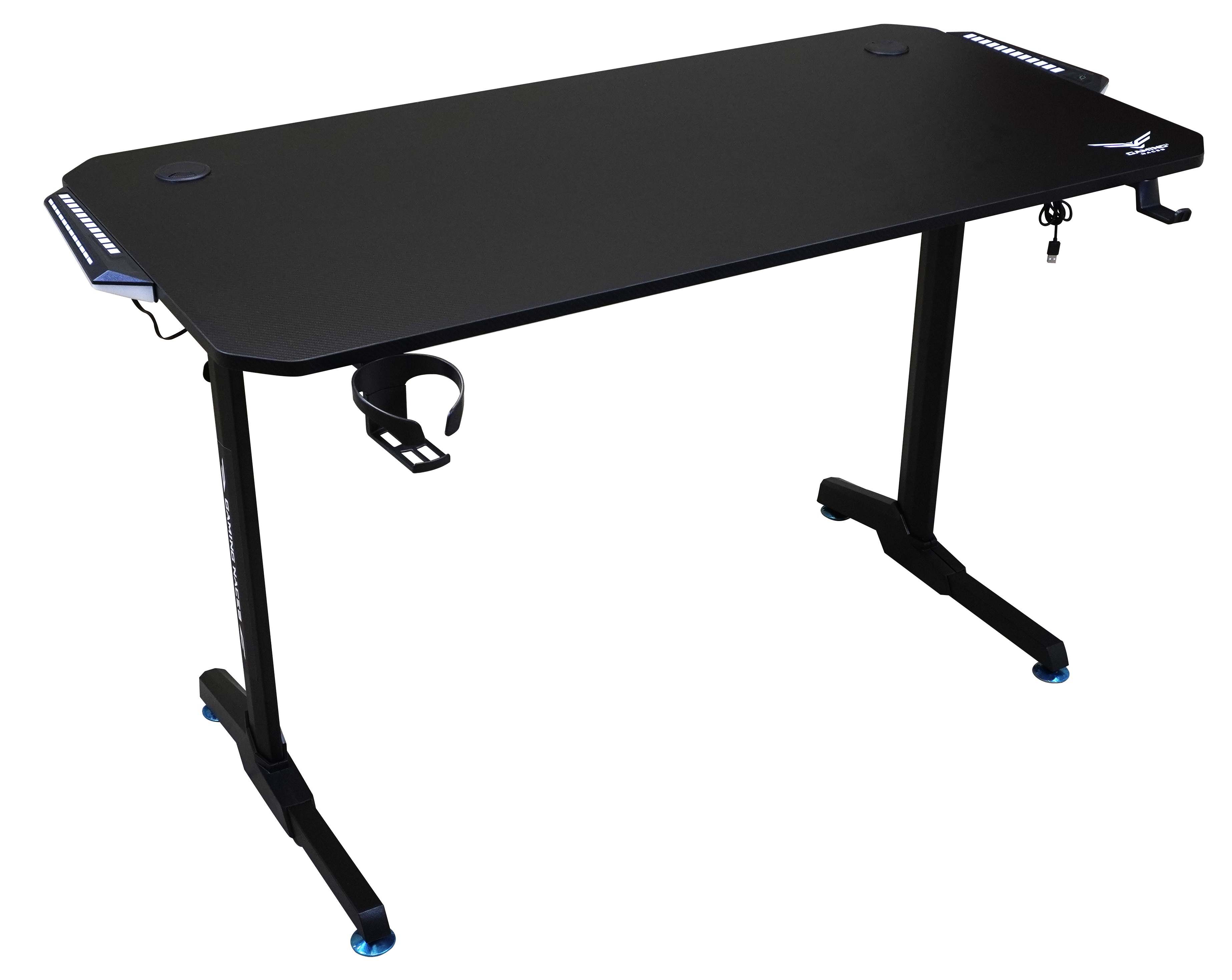 Escritorio gaming Naceb de fibra de carbono con iluminacion LED NA-0628 ESCNCB010 - Naceb Technology