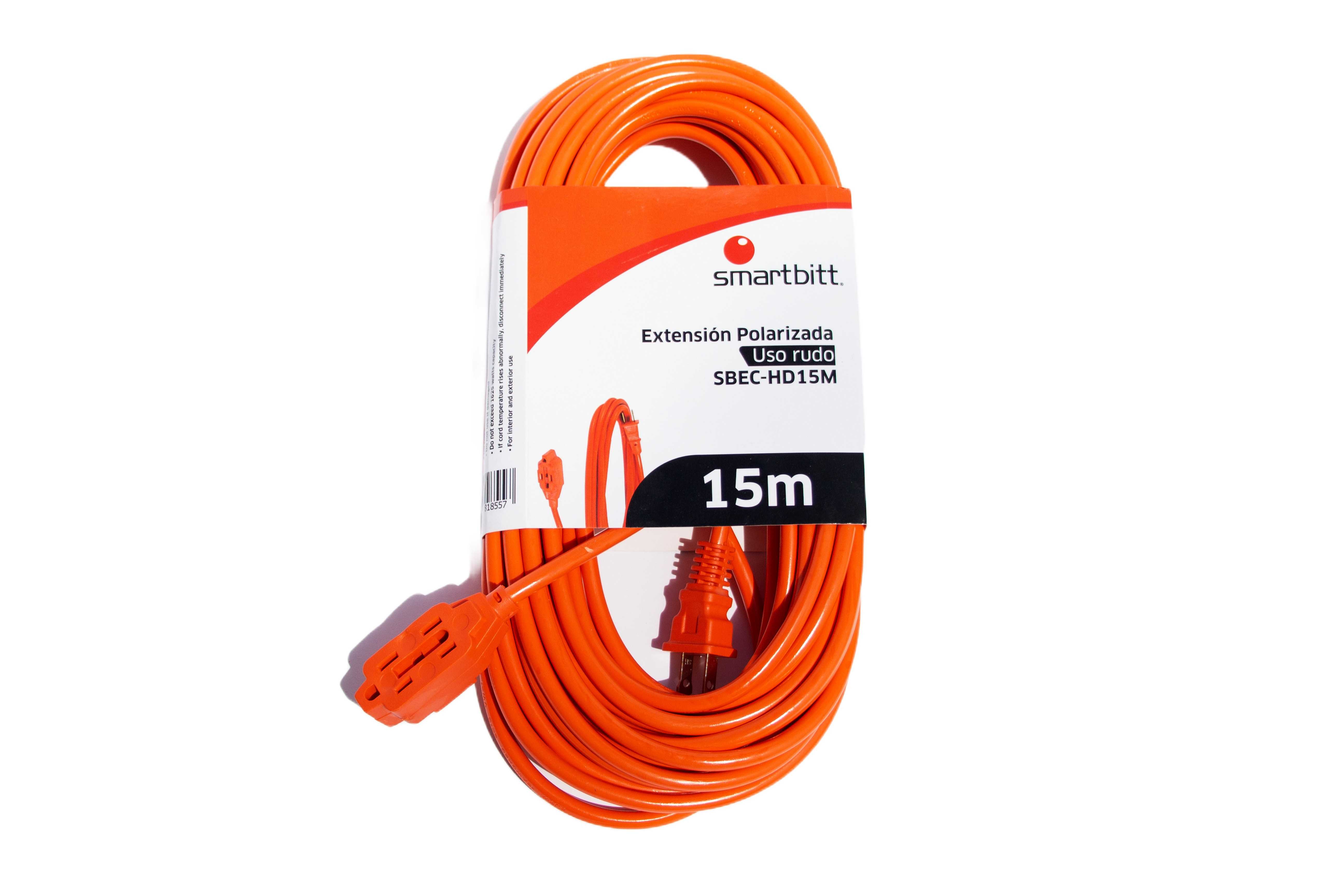 Extensión de Uso Rudo SMARTBITT SBEC-HD15M, Naranja, 3, 15 m ACCBIT200 - SMARTBITT