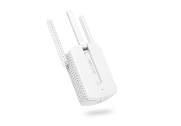 EXTENSOR WIFI DE 300MBPS MERCUSYS MW300RE CON TRES ANTENAS DE ALTO ALCANCE PARA MAYORES CONEXIONES - MERCUSYS