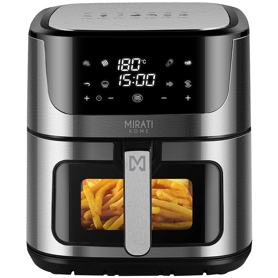 FREIDORA DE AIRE CON VENTANA MIRATI CON CAPACIDAD DE 8 LITROS, 1500W, TEMPERATURA DE 80C-200C FRE-11 - MIRATI