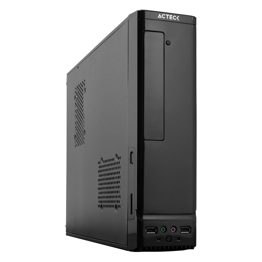 GABINETE ACTECK ATOM / MICRO TORRE SLIM / MICRO ATX, MINI ITX / FUENTE SFX 450W / METAL / NEGRO / AC-929042 CS-729 - ACTECK
