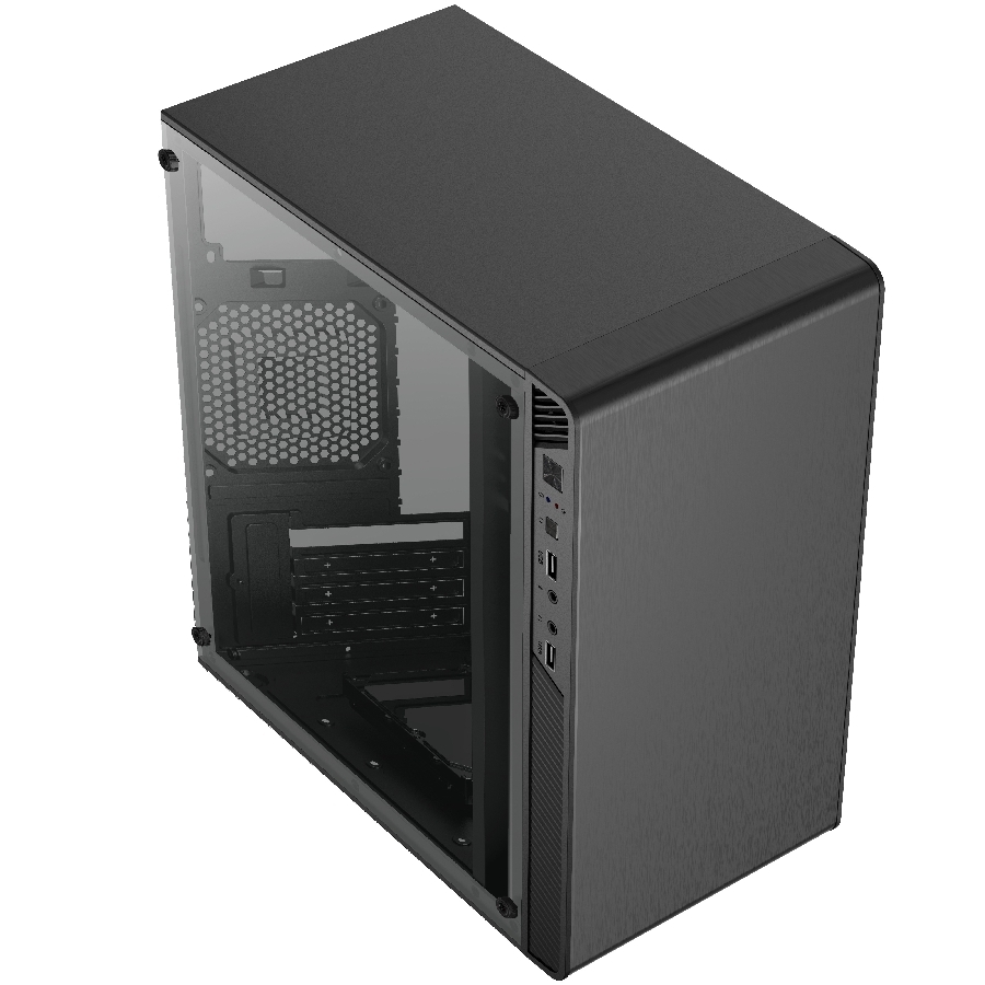 GABINETE ACTECK PERFORMANCE II GI215W / MINI TORRE / MICRO ATX, ITX / FUENTE DE PODER 500W INCLUIDA / PANEL ACRILICO – METAL / NEGRO / AC-935784 CS-855 - ACTECK