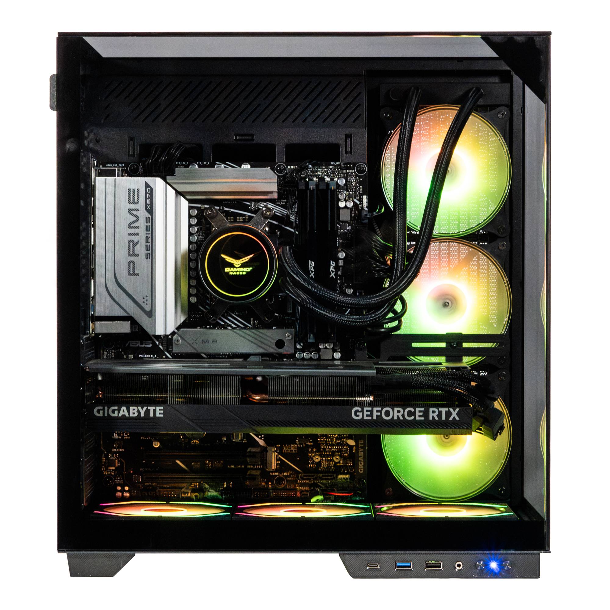 GABINETE GAMER ITX, MicroATX, ATX CRISTAL TEMPLADO ,3 Frontales, 1 Posterior ARGB,USB 3.0 x1, USB C x1, USB 1.1 x1 HD Audio x 1 NA-0639 GABNCB230 - Naceb Gaming