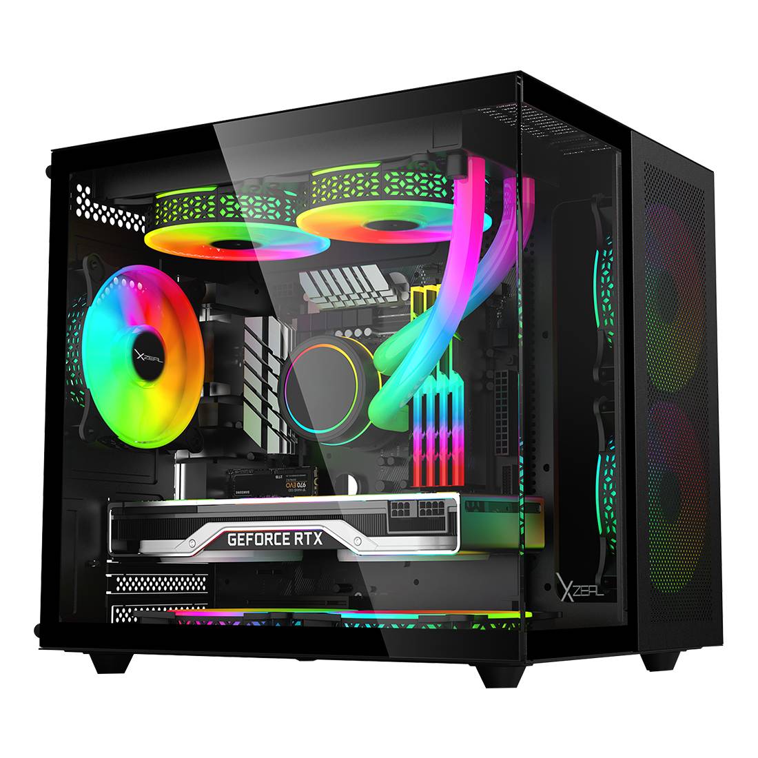 Gabinete CUBO GAMER CXi1 Negro. XZGAMC1B GABSTY250 - Xzeal