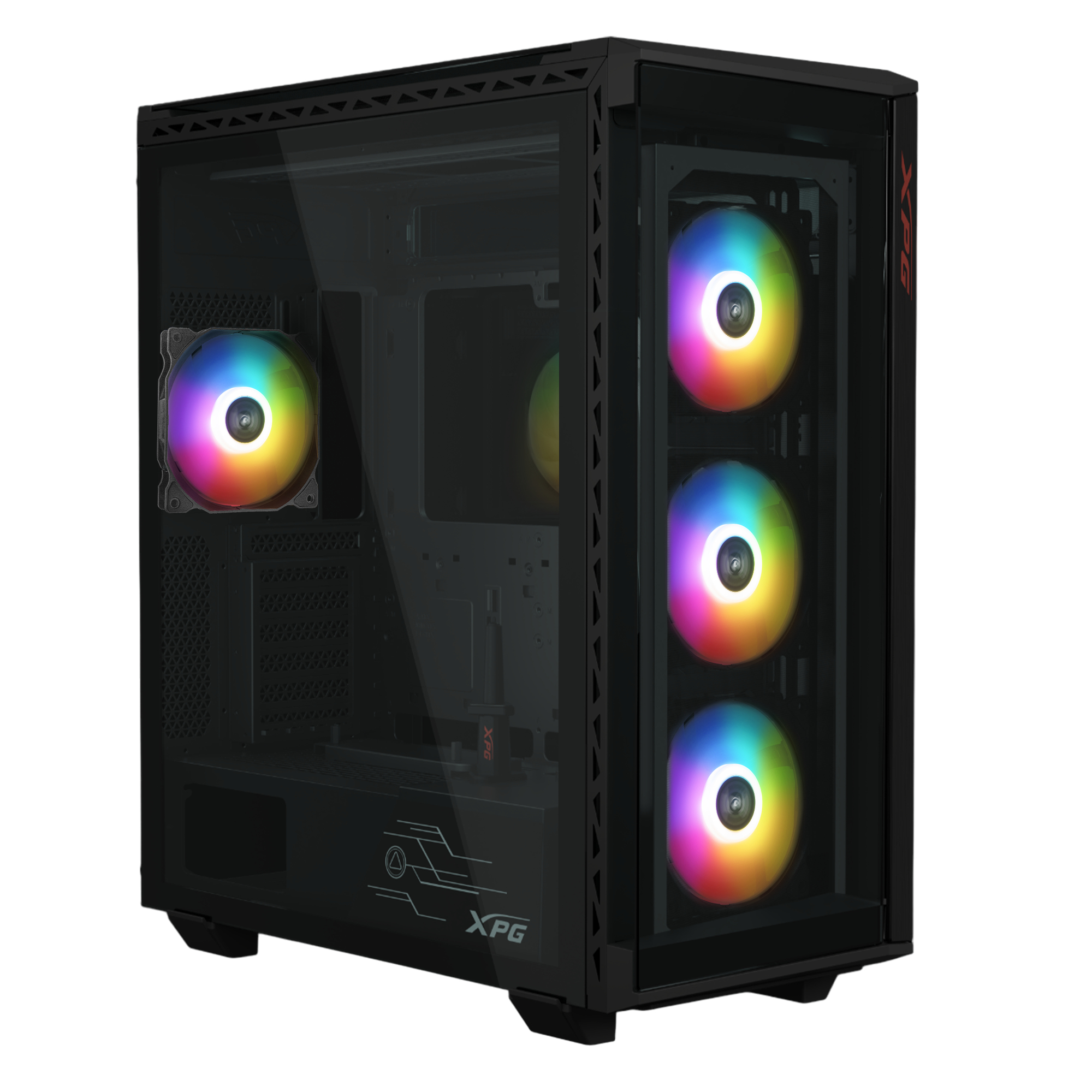 Gabinete GAMER XPG BATTLECRUISER II. Media torre (E-ATX, ATX, Micro-ATX, Mini-ITX). BATTLECRUISERIIST-BKCWW - XPG