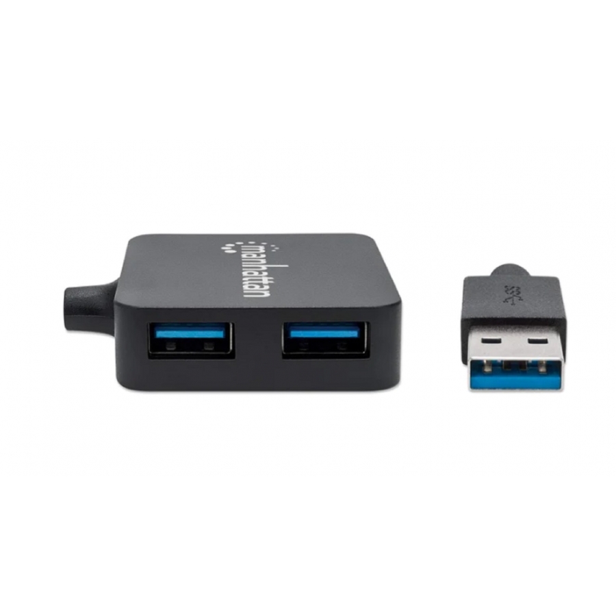 HUB USB,MANHATTAN,162296, V3.0 4 PTOS MINI AC-4577 - MANHATTAN