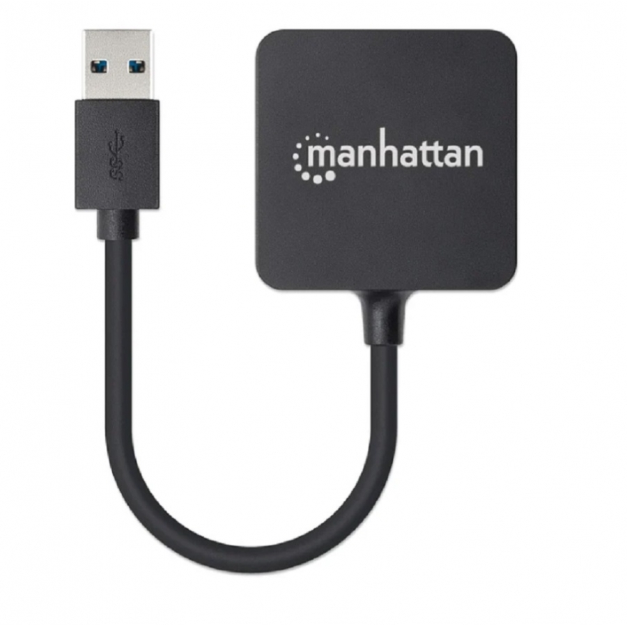 HUB USB,MANHATTAN,162296, V3.0 4 PTOS MINI AC-4577 - MANHATTAN