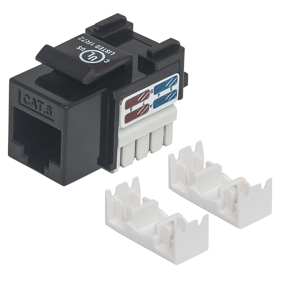 JACK,INTELLINET,210720, CAT 6 DE IMPACTO (KEYSTONE) NEGRO AC-2431 - INTELLINET