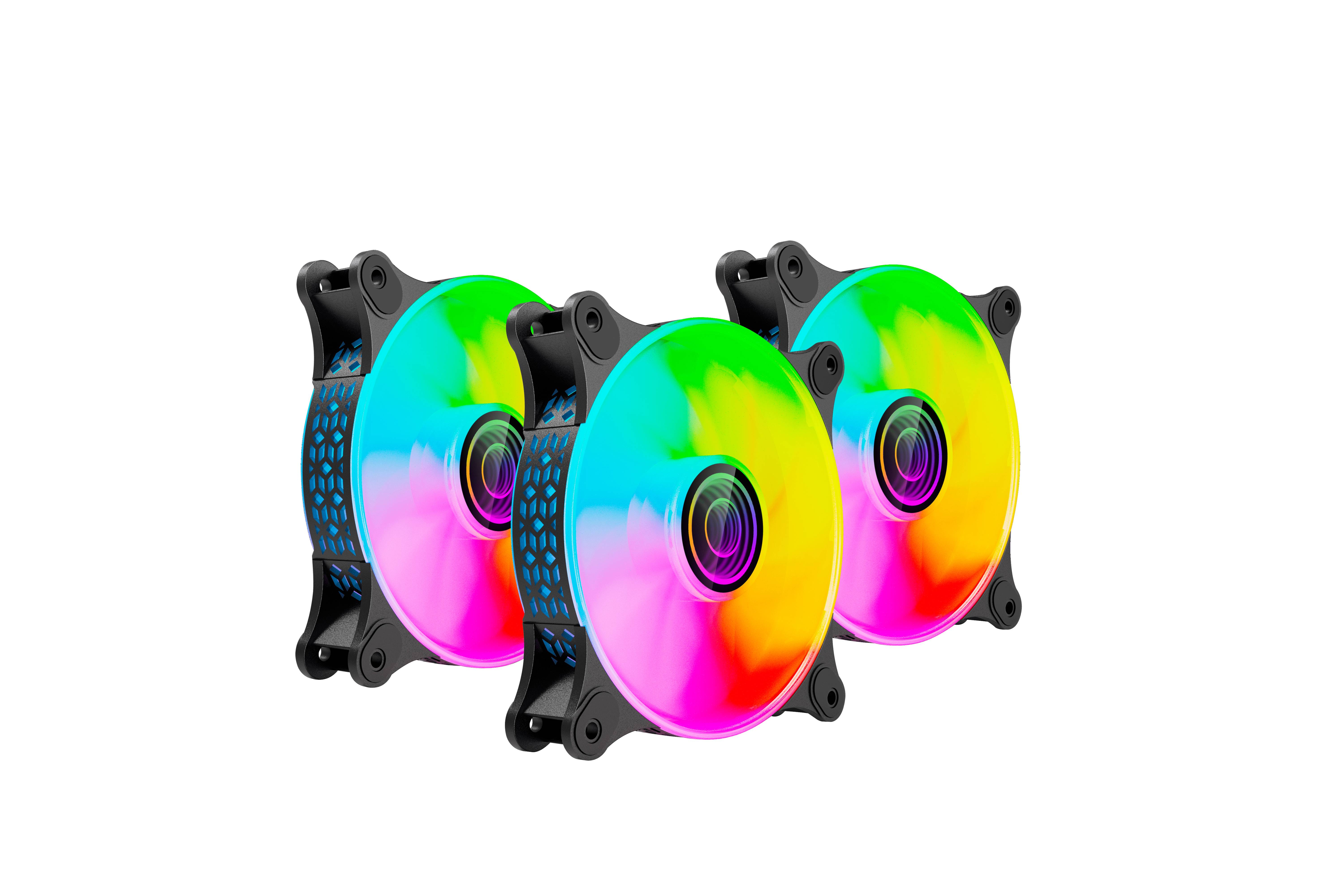 KIT DE VENTILADORES NA-0962 ARGB  6PINES VENTILADOR DE 120 MM VENNCB180 - Naceb Technology