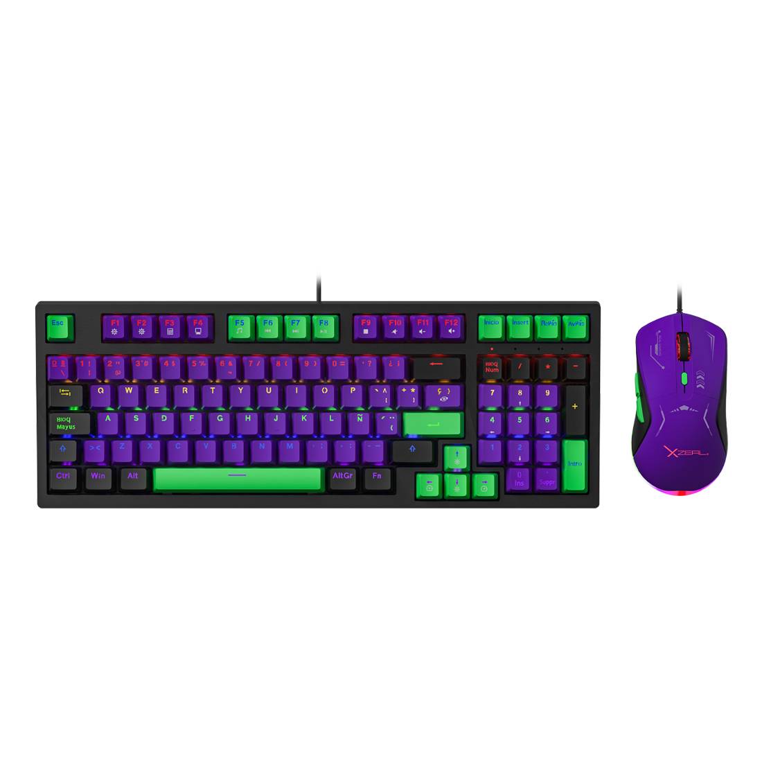 KIT GAMER XZEAL 2 EN 1 XZ-201 XZPKT1MV KITSTY160 - Xzeal