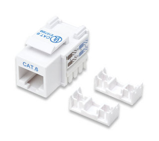 210591 JACK RJ45 CAT6 KEYSTONE DE IMPACTO BLANCO. Para uso con cable sin blindaje (UTP) Cat6, Compatible con herramientas de ponchado 110 y Krone - INTELLINET
