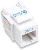 210591 JACK RJ45 CAT6 KEYSTONE DE IMPACTO BLANCO. Para uso con cable sin blindaje (UTP) Cat6, Compatible con herramientas de ponchado 110 y Krone - INTELLINET