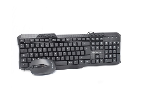 Kit Teclado y Mouse Naceb Technology NA-618, Estándar, Negro KITNCB070 - Naceb Technology